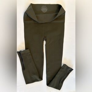 SPANX  Women’s Leggings with Bottom Zipper Muted Grey Green Size: M